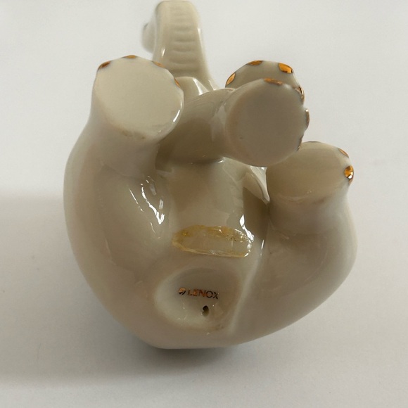 Neiman Marcus White & Gold Elephant Statue - Picture 3 of 3